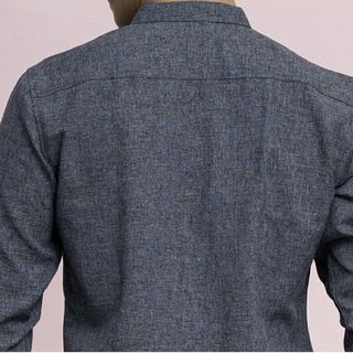 ÁO SƠ MI XÁM ĐŨI CỔ TÀU SM1008