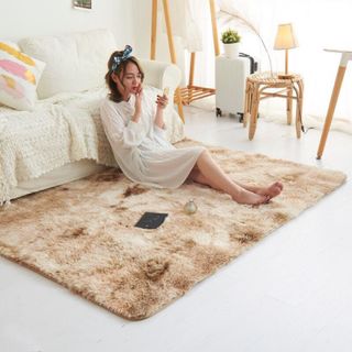 Thảm lông màu loang 16x2m