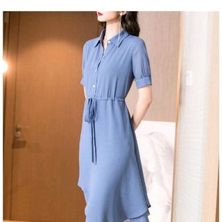 ĐẦM SƠ MI RÚT DÂY EO CAO CẤP