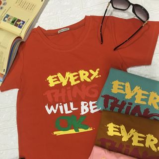 Áo thun thái chữ ok