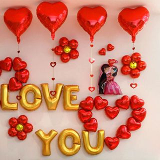 Bộ Trang Trí Cô Dâu Chú Rể Chữ Love You
