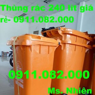 Thùng rác 240 lít giá rẻ tại bình chánh-