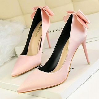GIÀY CAO GÓT NỮ ĐÍNH NƠ GÓT 9p