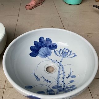 Chậu rửa sứ đẹp giá rẻ lavabo rửa mặt sứ đẹp giá rẻ