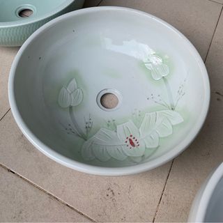 Chậu rửa sứ đẹp giá rẻ lavabo rửa mặt sứ đẹp giá rẻ