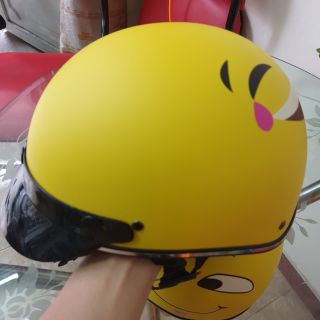 Nón Bảo Hiểm Xe Máy Hình Emoji Dễ Thương