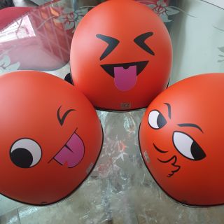 Nón Bảo Hiểm Xe Máy Hình Emoji Dễ Thương