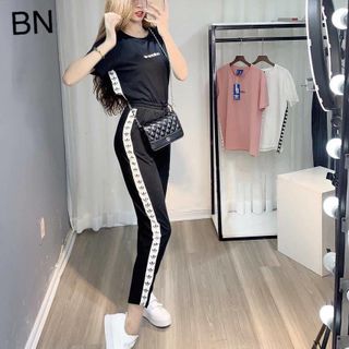 đồ bộ mặc nhà nữ dễ thương bằng vải thun đẹp giá rẻ das phối hông BN 37314 Kèm Ảnh Thật