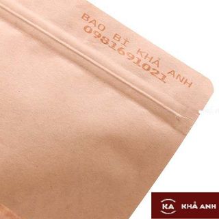 Túi Zip Giấy Kraft đáy đứng Có Cửa Sổ - đựng các loại hạt khô