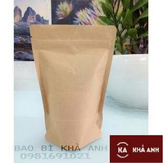 TÚI ZIP 2 MẶT GIẤY NÂU - ĐỰNG CÁC LOẠI HẠT KHÔ