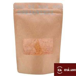 Túi Zip Giấy Kraft đáy đứng Có Cửa Sổ - đựng các loại hạt khô