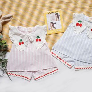 Bộ bèo cổ thêu cherry