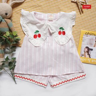 Bộ bèo cổ thêu cherry
