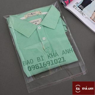 1 KG Bọc Kiếng Keo Đựng Quần Áo - TÚI NILON CÓ KEO DÁN - size 25x33cm
