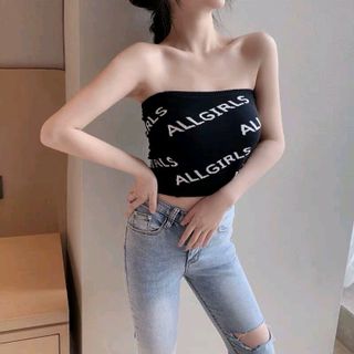áo ống cúp ngực in chữ họa tiết 19k