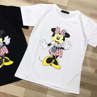 áo phông nữ đẹp hàn quốc rộng cá tính mùa hè mickey BN 64399 Kèm Ảnh Thật