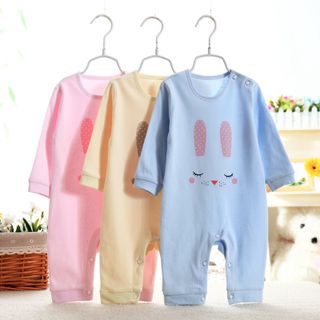 Áo liền quần cho bé cotton thun thoáng mát hình thú đáng yêu 112 giá sỉ