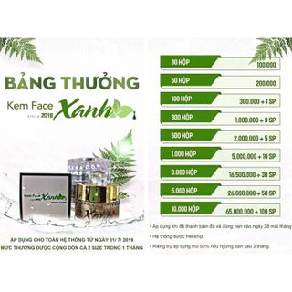 kem face xanh và mai thảo mộc đang hot hit