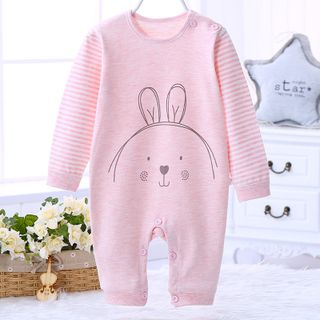 Áo liền quần cho bé cotton thun thoáng mát hình mặt cười đáng yêu 113 giá sỉ