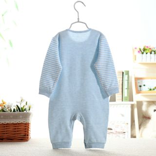 Áo liền quần cho bé cotton thun thoáng mát hình mặt cười đáng yêu 113