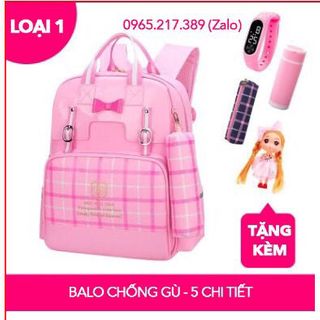 - BALO BÉ GÁI COMBO 5 CHI TIẾT - CHỐNG NƯỚC CHỐNG GÙ LƯNG
