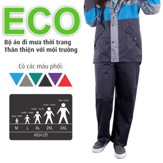 Áo mưa bộ ECO giá sỉ