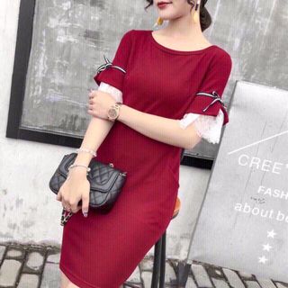 Đầm hoa chất liệu misa Free size dưới 55k