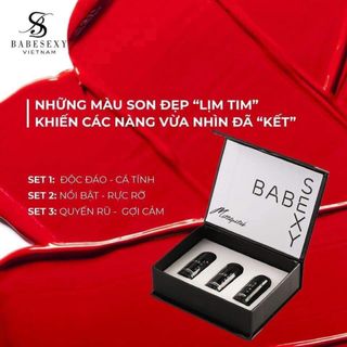 Set son mini babesexy- fullbox tặng kèm nước hoa mini giá sỉ