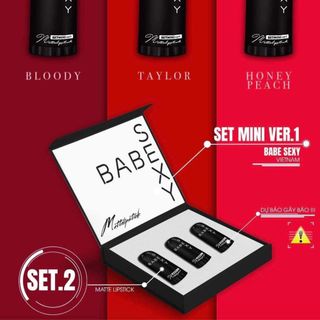 Set son mini babesexy- fullbox tặng kèm nước hoa mini