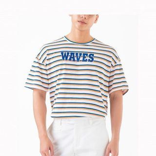 Áo thun Nam Cộc Tay Waves - Stripe giá sỉ​