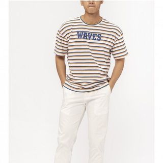 Áo thun Nam Cộc Tay Waves - Stripe giá sỉ​