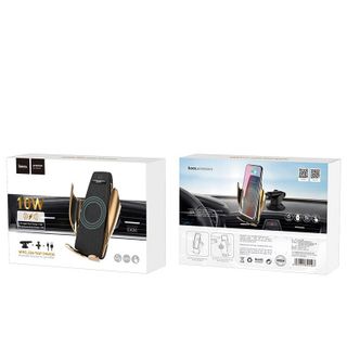 HOCO - Bộ Sạc Không Dây Kiêm Giá Đỡ Điện Thoại Trên Xe Hơi CA34