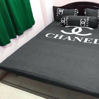 Bộ Drap Thun Thái Poly Mát Lạnh 4 Món 1m6x2m