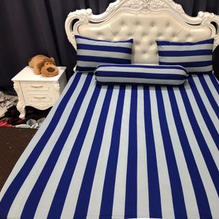 Bộ Drap Thun Thái Poly Mát Lạnh 4 Món 1m6x2m