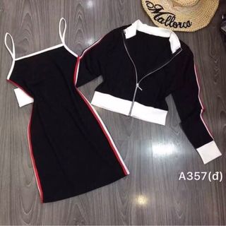 Sét bộ đầm body va ao khoac sexy