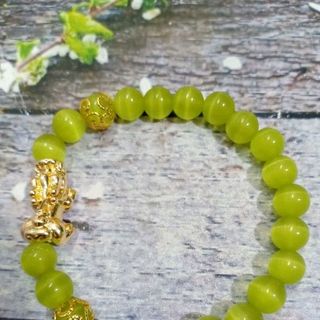 VÒNG ĐÁ MẮT MÈO 8 MM MIX TỲ HƯU