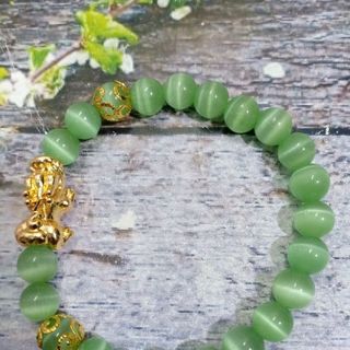 VÒNG ĐÁ MẮT MÈO 8 MM MIX TỲ HƯU