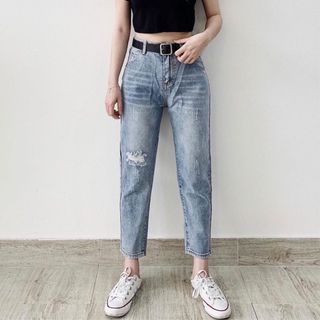 Quan baggy jean rách nhẹ nhành về sll