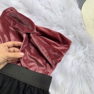 Sét áo nhung chân váy lưới