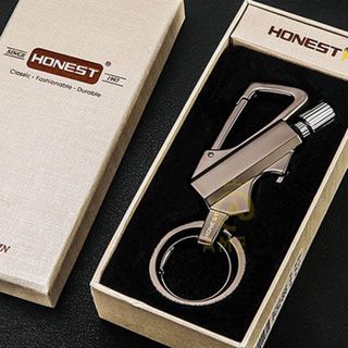 Hộp Quẹt Diêm Xăng Kiêm Móc Khóa Honest