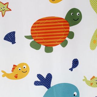 Màn Treo Nhà Tắm Cao Cấp Vải Dày Chống Nước 1m8x2m - sinh vật biển