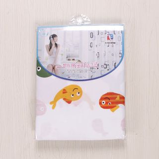 Màn Treo Nhà Tắm Cao Cấp Vải Dày Chống Nước 1m8x2m - sinh vật biển