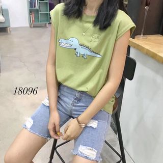 ÁO THUN CỘC TAY CÁ SẤU