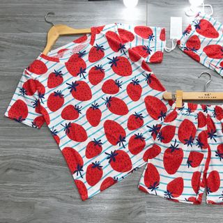 đồ bộ mặc nhà nữ dễ thương bằng vải thun đẹp giá rẻ đùi hoạt hình kèm túi đựng BN 27277 Kèm Ảnh Thật