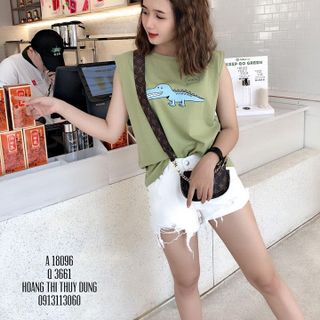 ÁO THUN CỘC TAY CÁ SẤU