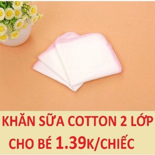 KHĂN SỮA COTTON 4 LỚP MÀU XANH VÀ HỒNG CHO BÉ SƠ SINH GIÁ XUẤT XƯỞNG