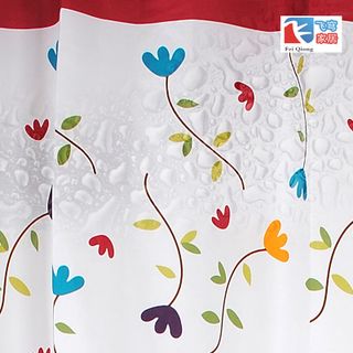 Màn Treo Nhà Tắm Cao Cấp Vải Dày Chống Nước 1m8x2m - hoa