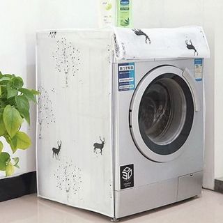 Áo Trùm Máy Giặt Nhựa Dẻo PVC Chống Thấm Dai Khó Rách cửa trước