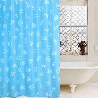 Màn Treo Nhà Tắm Cao Cấp Vải Dày Chống Nước 1m8x2m - nền xanh Màn Treo Nhà Tắm Cao Cấp Vải Dày Chống Nước 1m8x2m - nền xanh