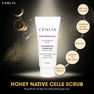 TẨY TẾ BÀO CHẾT FACE MẬT ONG TẾ BÀO GỐC THỰC VẬT - CENLIA COSMETICS